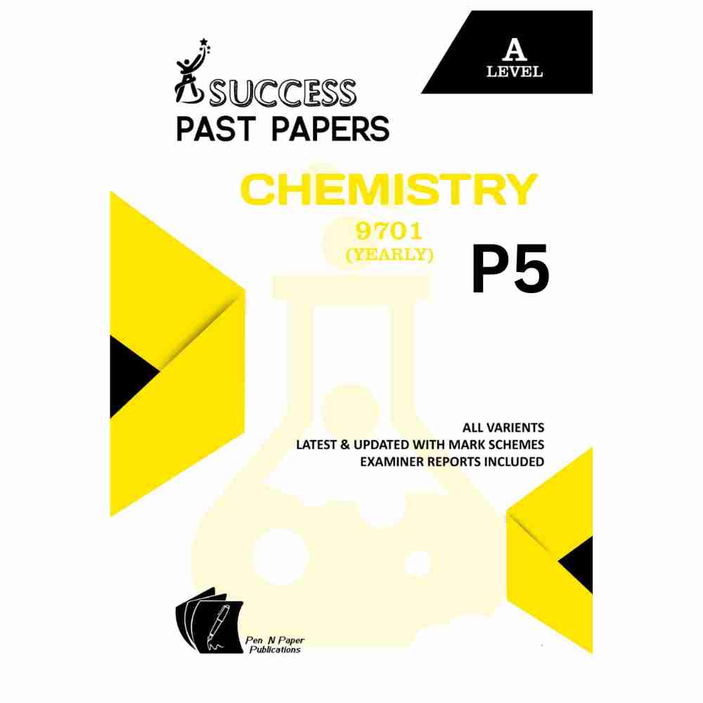 A Level Chemistry Paper 5 Yearly Unsolved Past Papers (O and A levels)