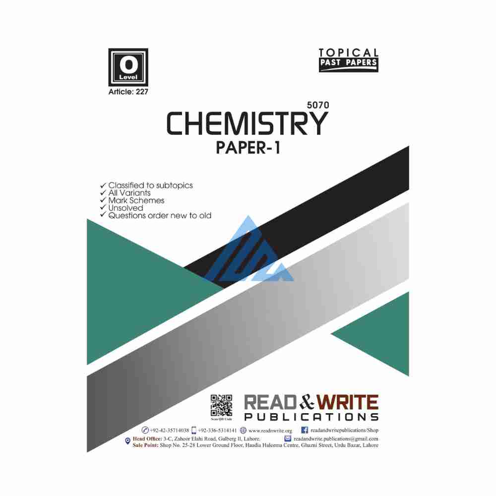 O Level Chemistry Paper 1 Topical Unsolved – Read & Write (O and A levels)