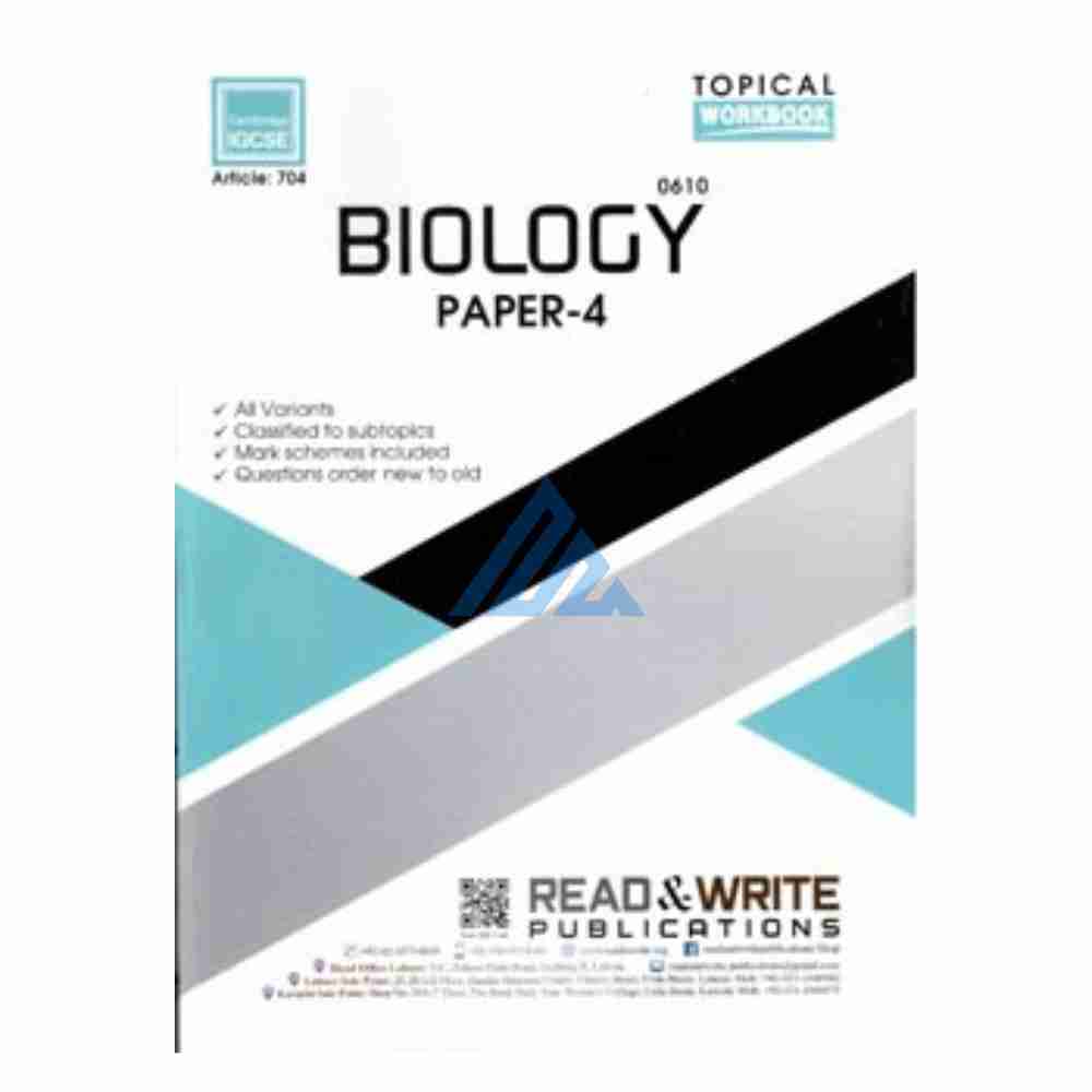IGCSE Biology Paper 4 Topical Unsolved – Read & Write (O and A levels)