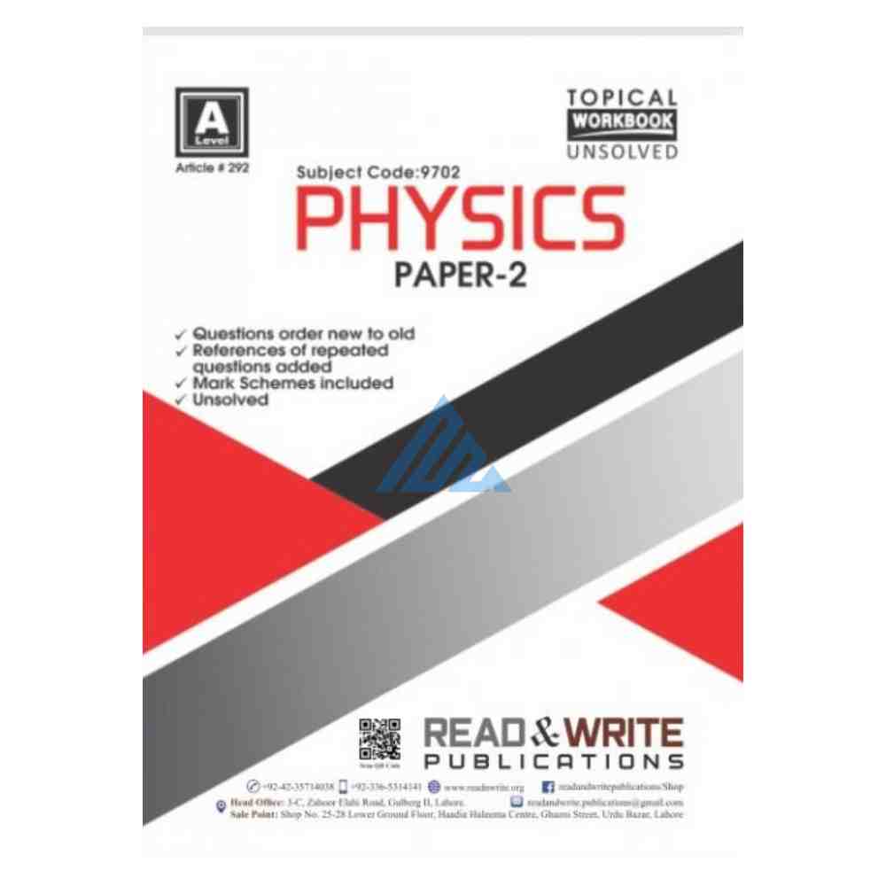 A Level Physics Paper 2 Topical Unsolved – Read & Write