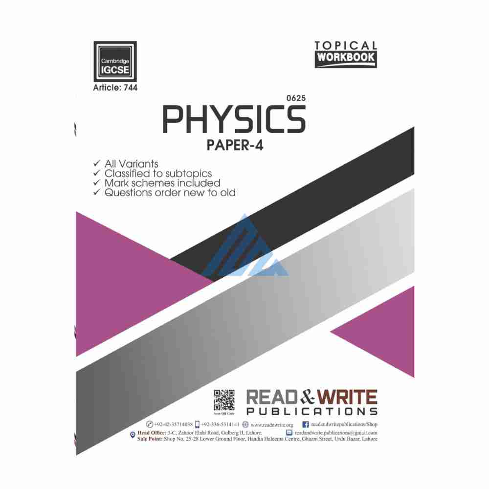 IGCSE Physics Paper 4 Topical Unsolved – Read & Write