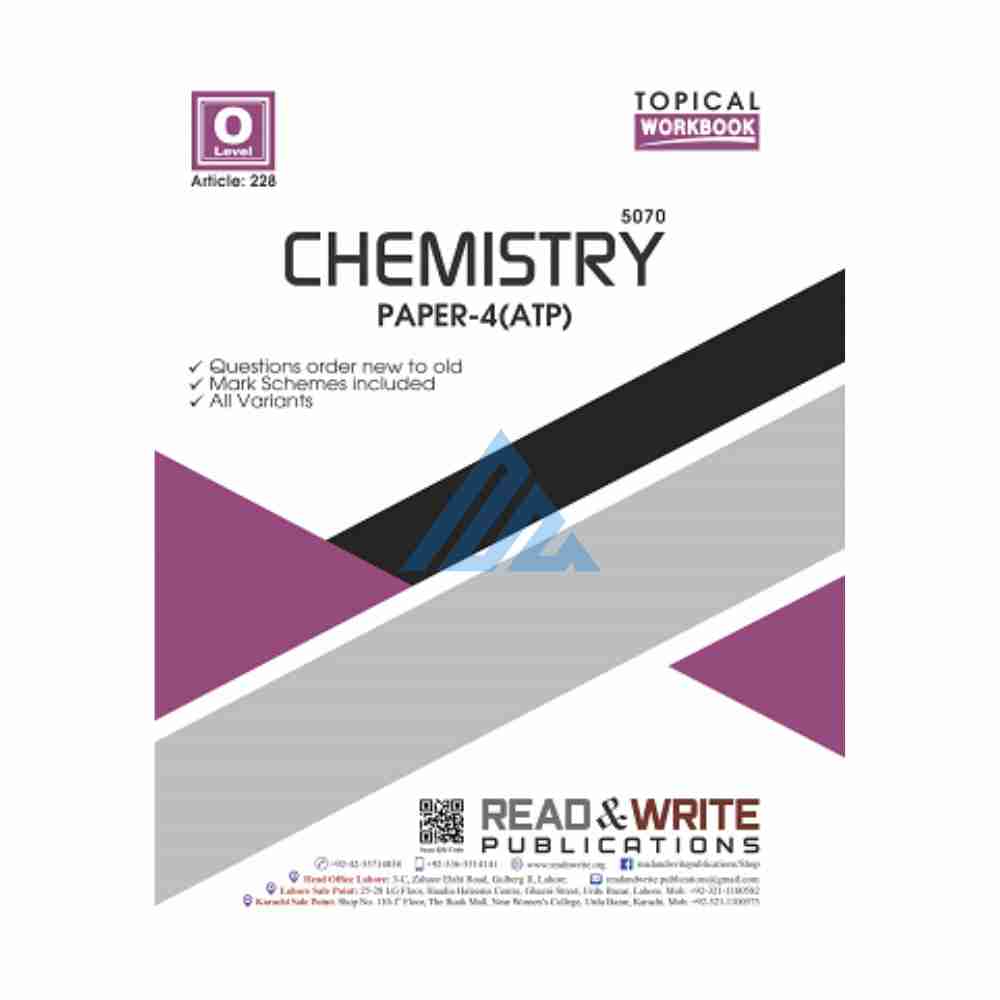 O Level Chemistry Paper 4 Topical Unsolved – Read & Write (O and A levels)