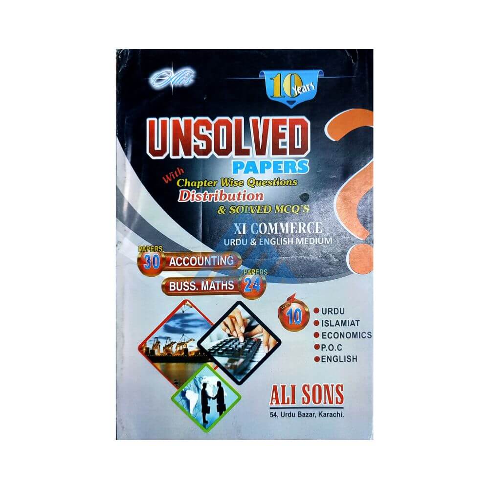 10 Years Unsolved Paper 11 Commerce (Sindh board)