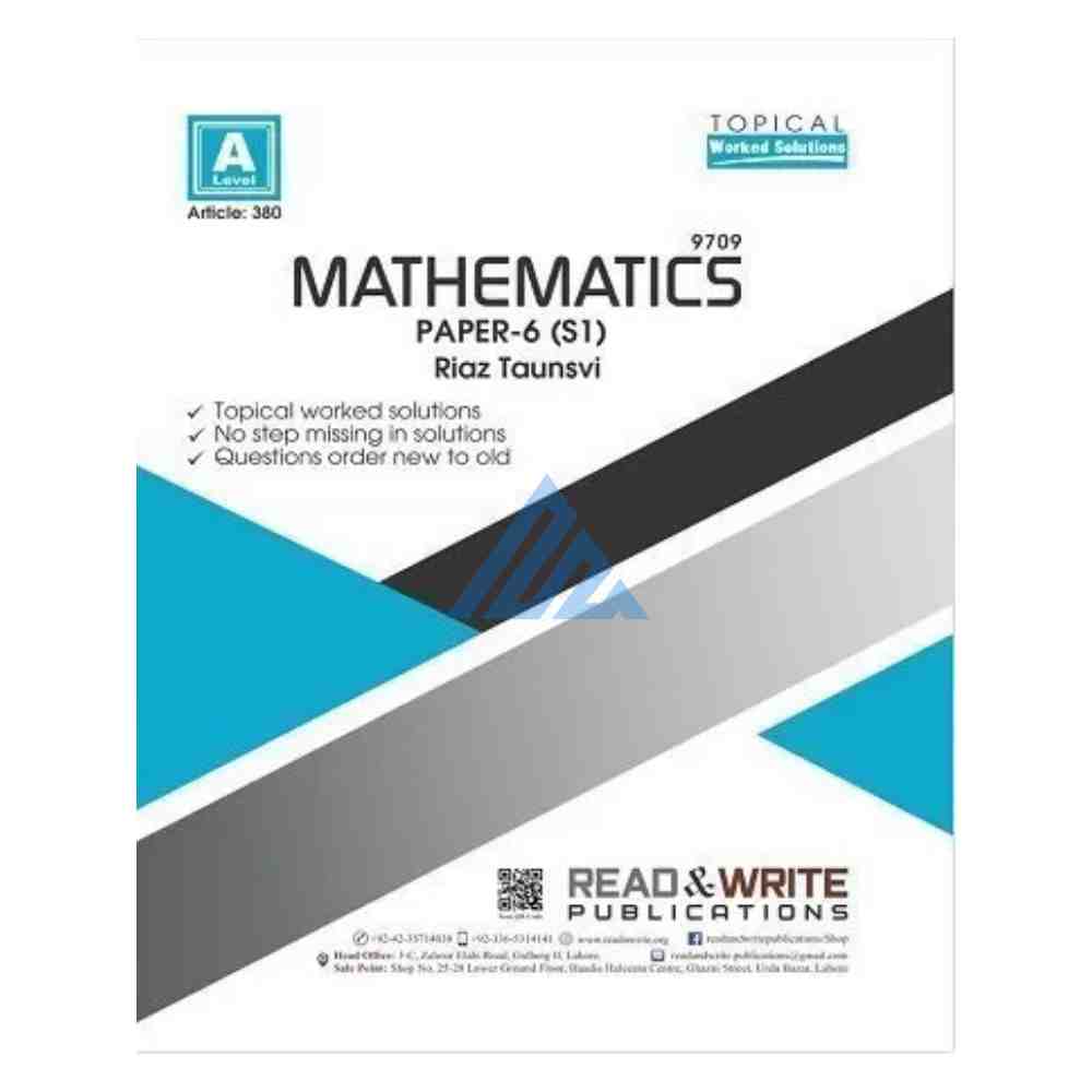 A Level Mathematics Paper 5 (S1) Topical Solved – Read & write (O and A levels)