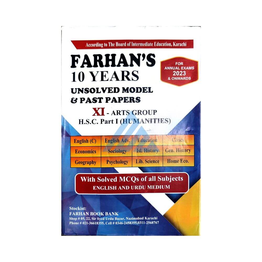 Farhan 10 Years Unsolved Papers 11 Arts