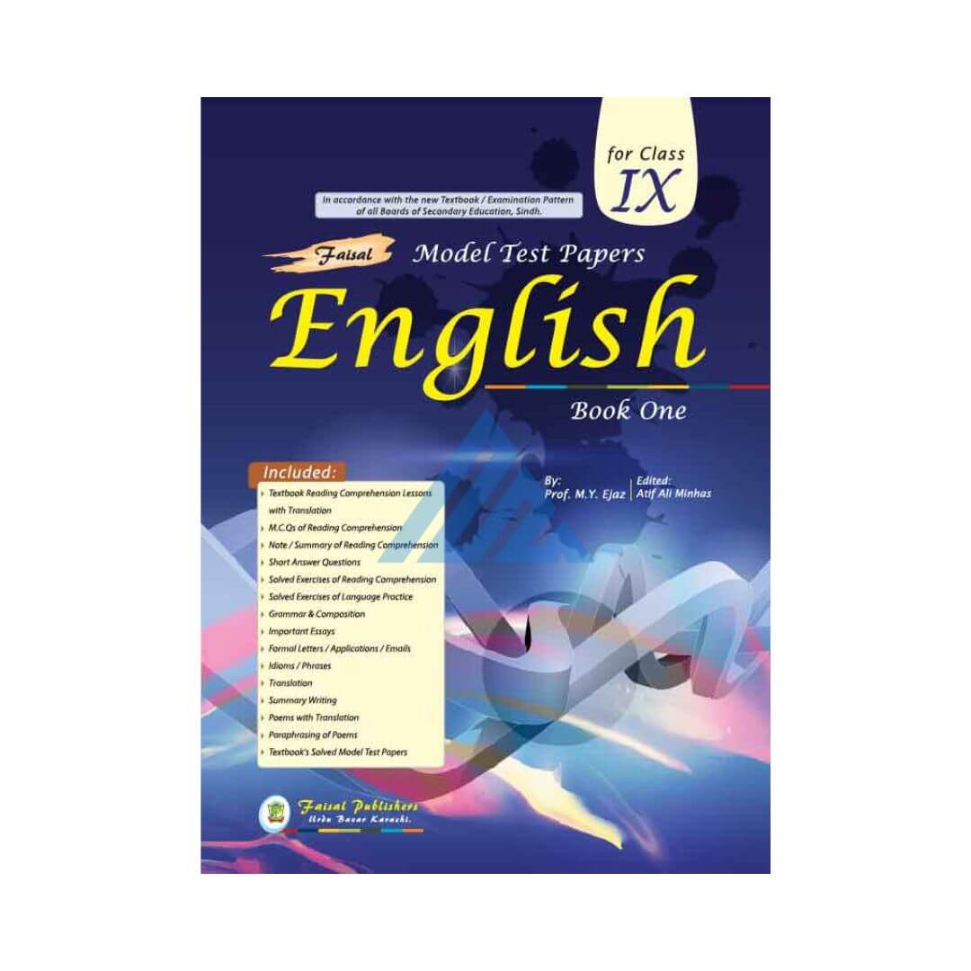 Model Test Papers English For Class 9 (Sindh board)