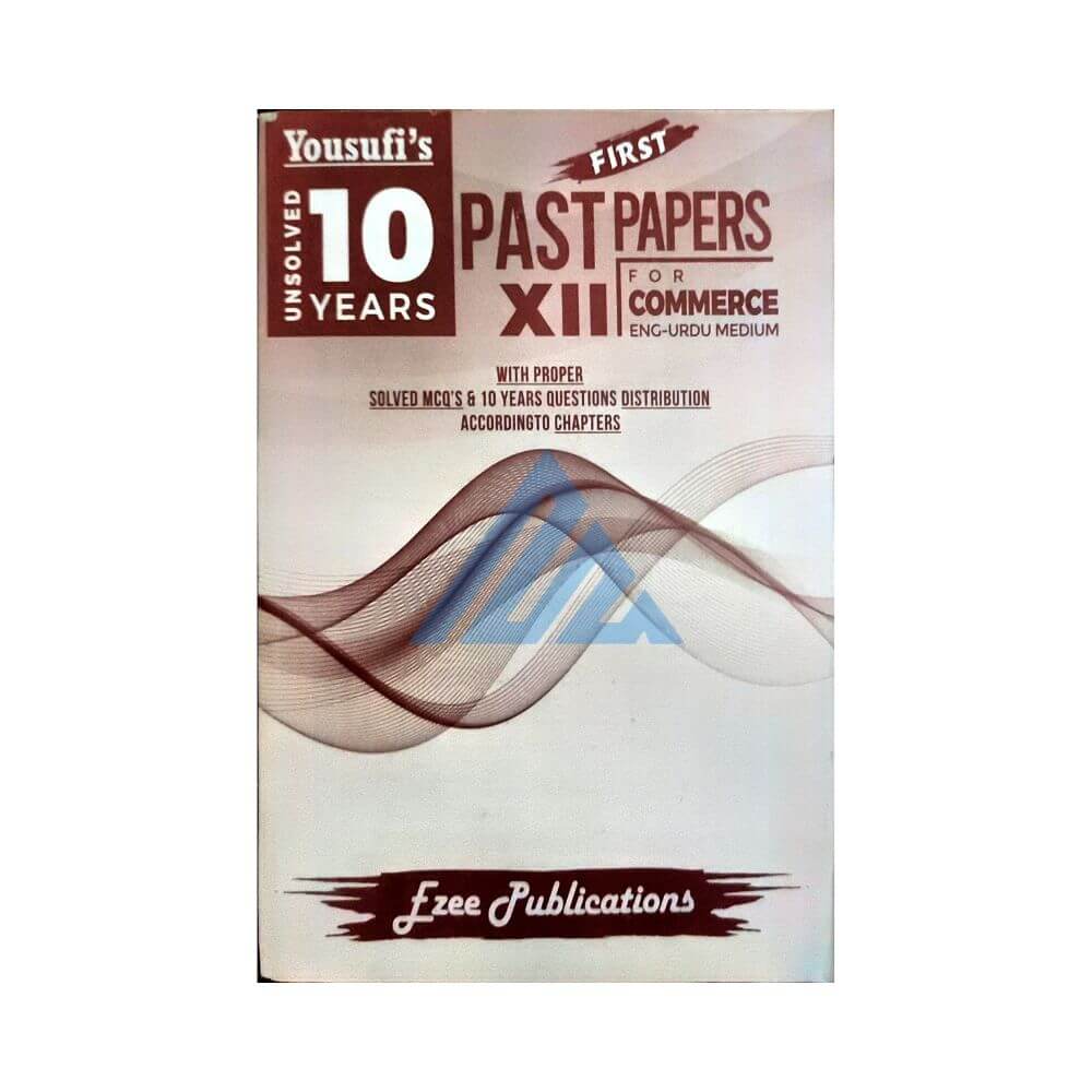 Yousufi's Unsolved 10 Years 12 Commerce - English & Urdu Medium