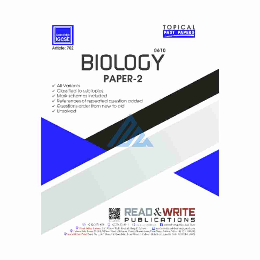 IGCSE Biology Paper 2 Topical Unsolved – Read & Write (O and A levels)