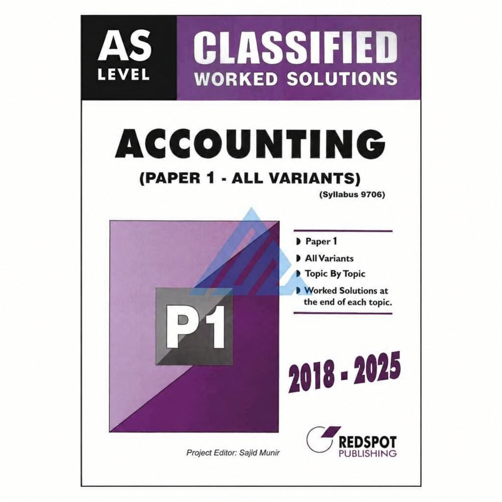 A Level Classified Accounting Paper 1 – Redspot