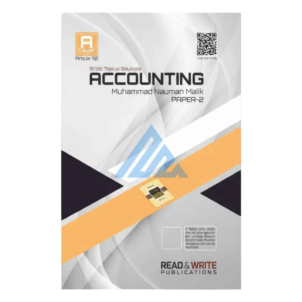 A Level Accounting Paper 2 Topical – Read & Write