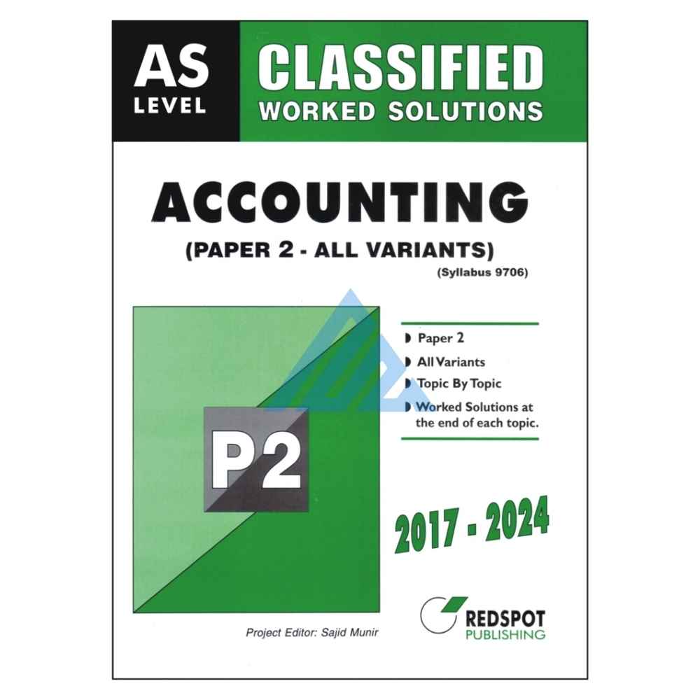 A Level Classified Accounting Paper 2 – Redspot