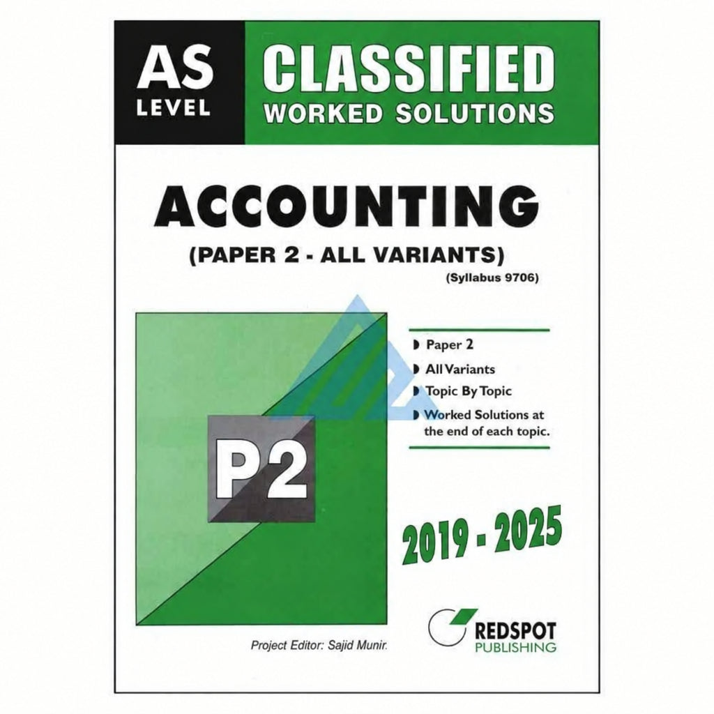 A Level Classified Accounting Paper 2 – Redspot