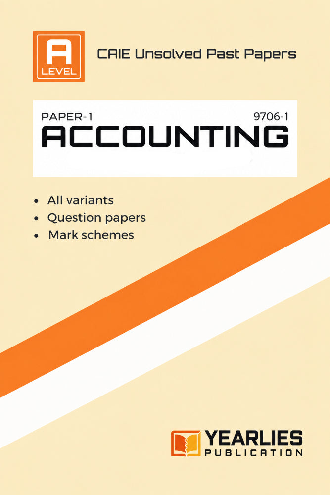 A Level Accounting Paper 1 Yearly Unsolved Past Papers