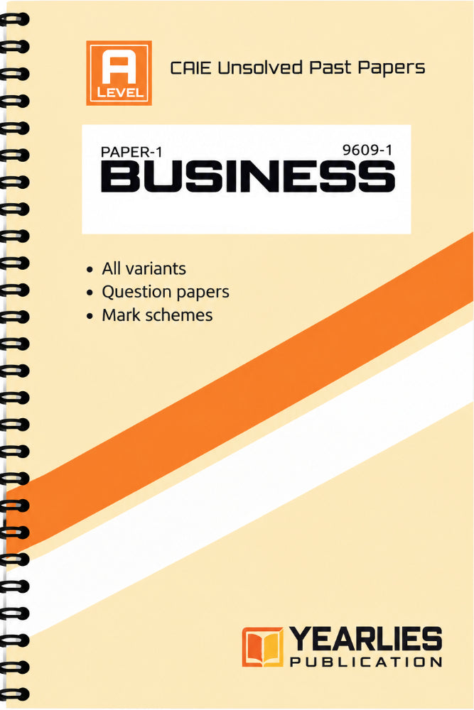 A Level Business Paper 1 Yearly Unsolved Past Papers