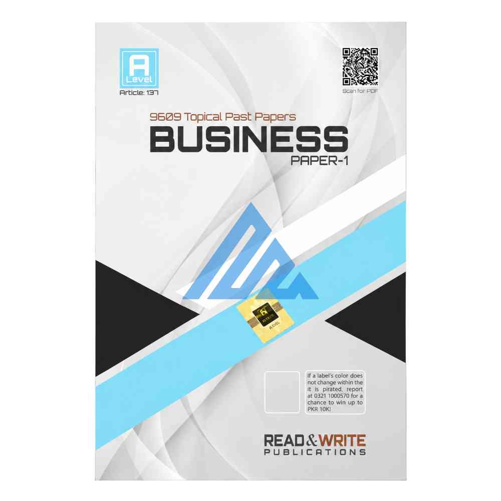 A Level Business Paper 1 Topical Unsolved – Read & Write