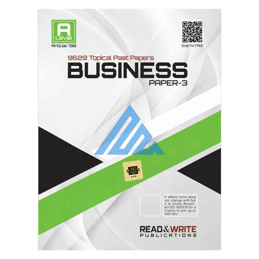 A Level Business Paper 3 Topical Unsolved – Read & Write