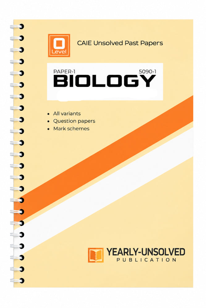 O Level Biology Paper 1 Yearly Unsolved Past Papers