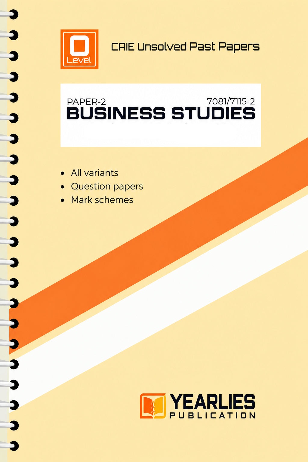 O Level Business Studies Paper 2 Yearly Unsolved Past Papers