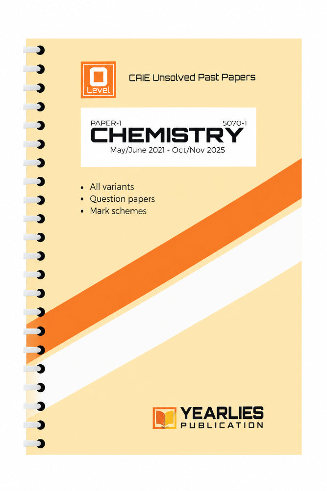 O Level Chemistry Paper 1 Yearly Unsolved Past Papers