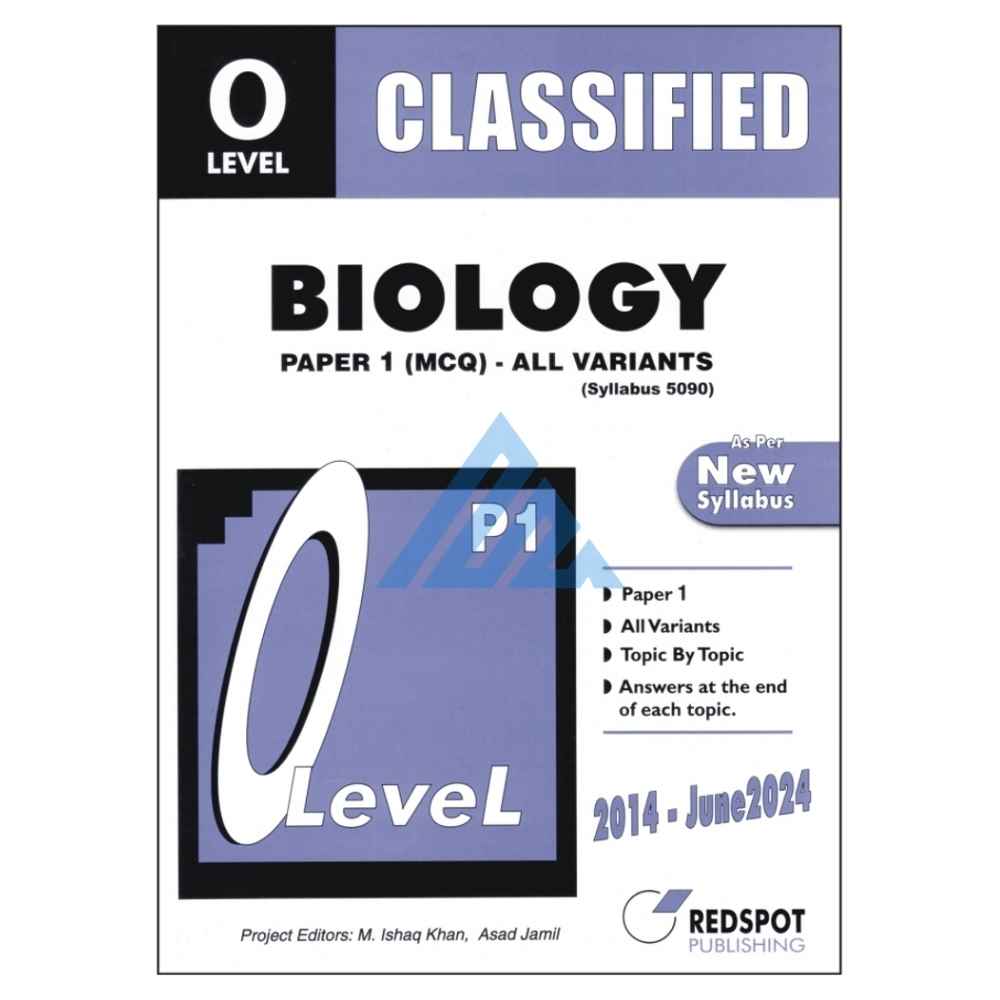 O Level Classified Biology Paper 1 Topical – Redspot