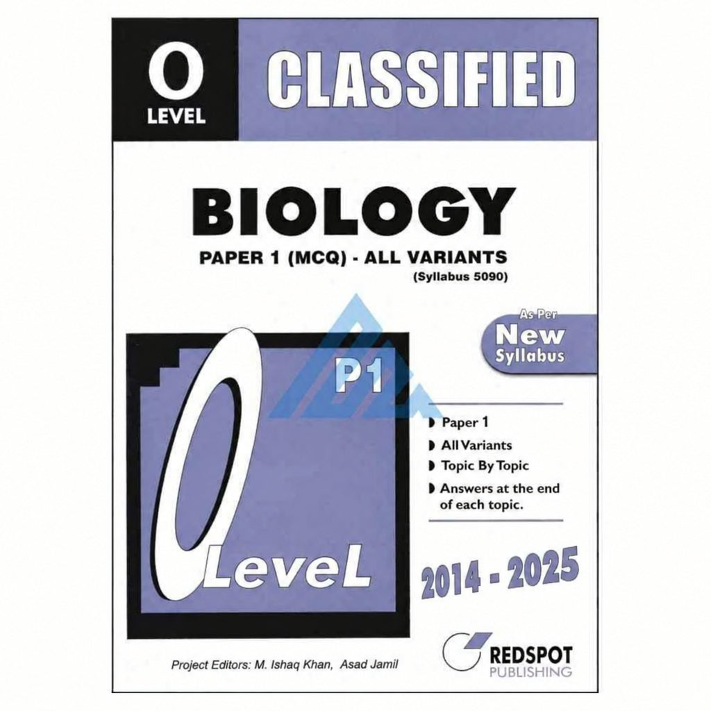 O Level Classified Biology Paper 1 Topical – Redspot