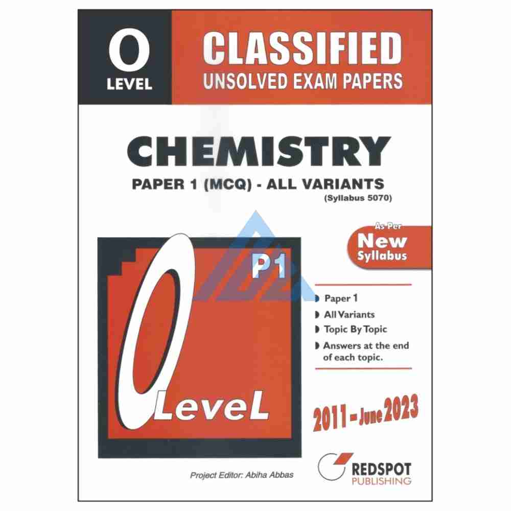 O Level Classified Chemistry Paper 1 Topical Unsolved – Redspot (O and A levels)