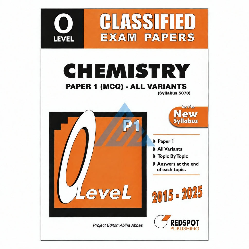 O Level Classified Chemistry Paper 1 Topical Unsolved – Redspot