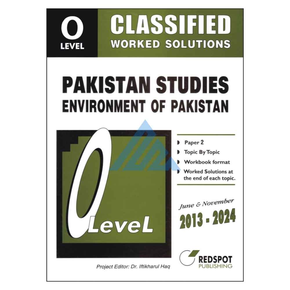 O Level Classified Pakistan Studies Geography Topical – Redspot