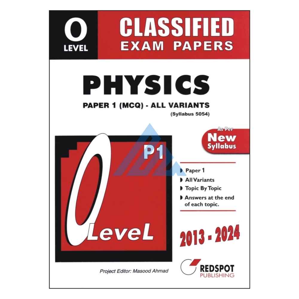 O Level Classified Physics Paper 1 Topical Unsolved – Redspot