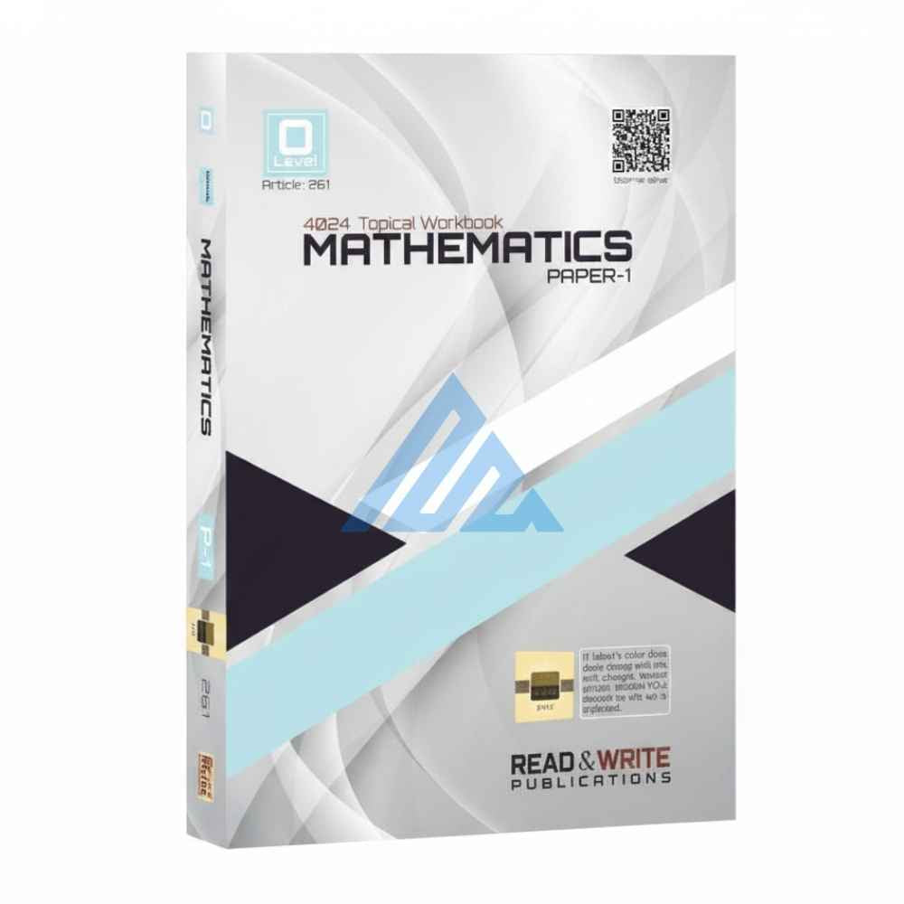 O Level Mathematics Paper 1 Topical Unsolved – Read & Write